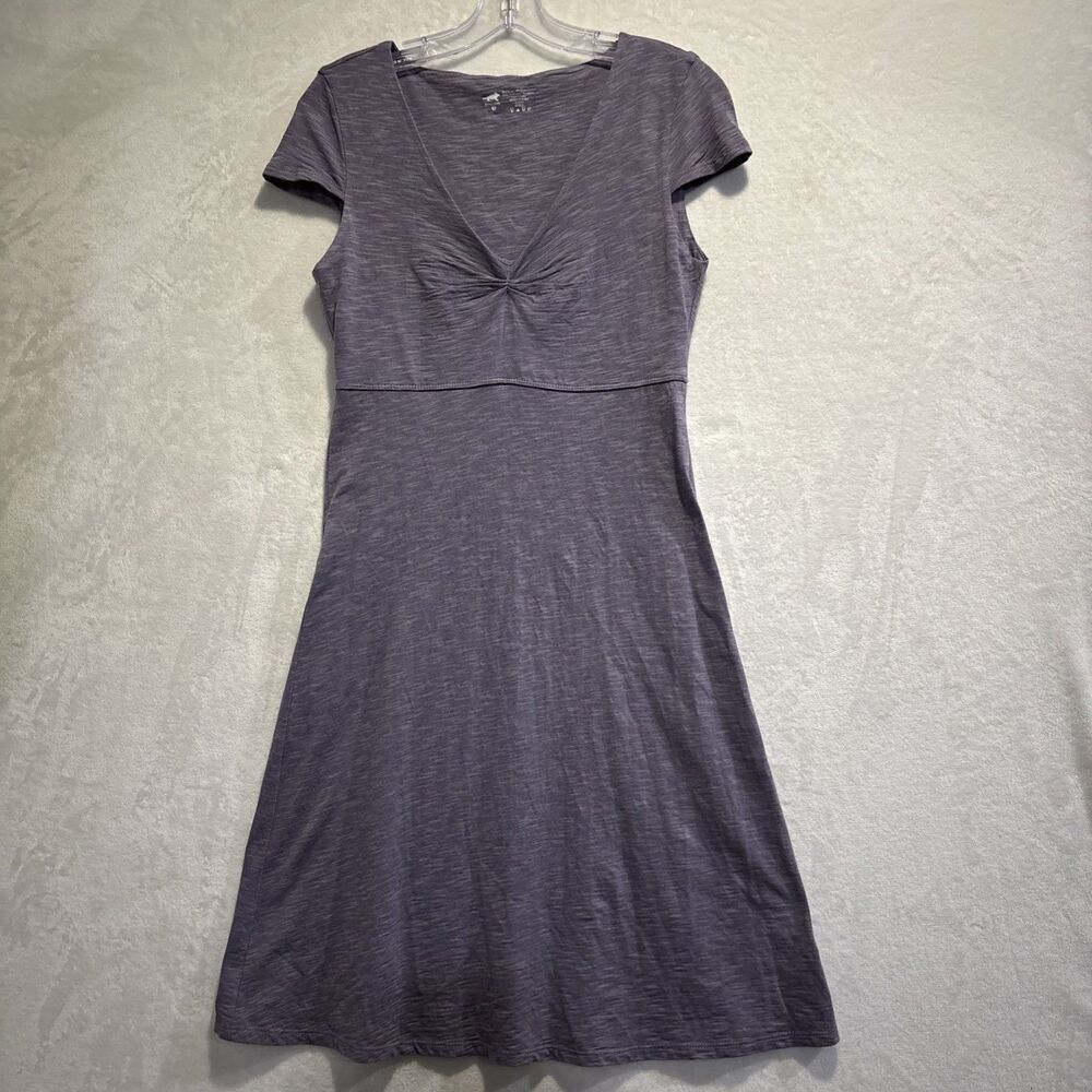 Horny Toad Rosemarie Dress Purple Heather Women's Small Stretch Knit Casual